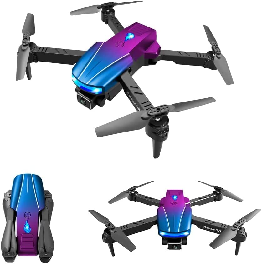 Bv S85 Mini UAV, equipped with dual cameras, 720P HD, WiFi FPV height maintenance, foldable RC four wing helicopter, gyroscope mini drone barato