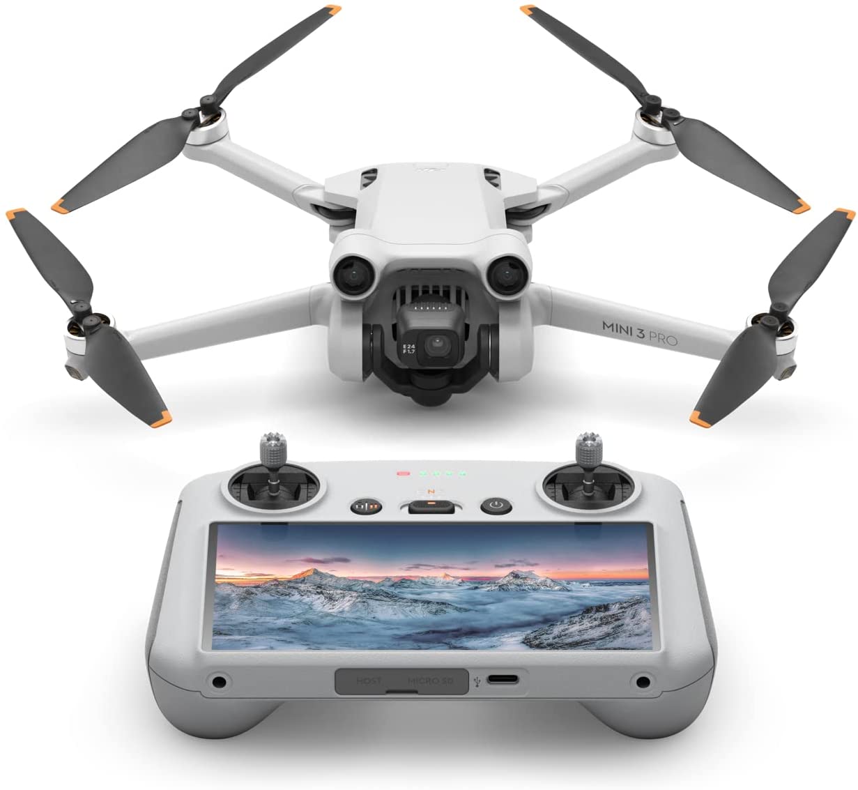 DJI Mini 3 Pro, Drone com câmera leve e dobrável com vídeo 4K/60fps