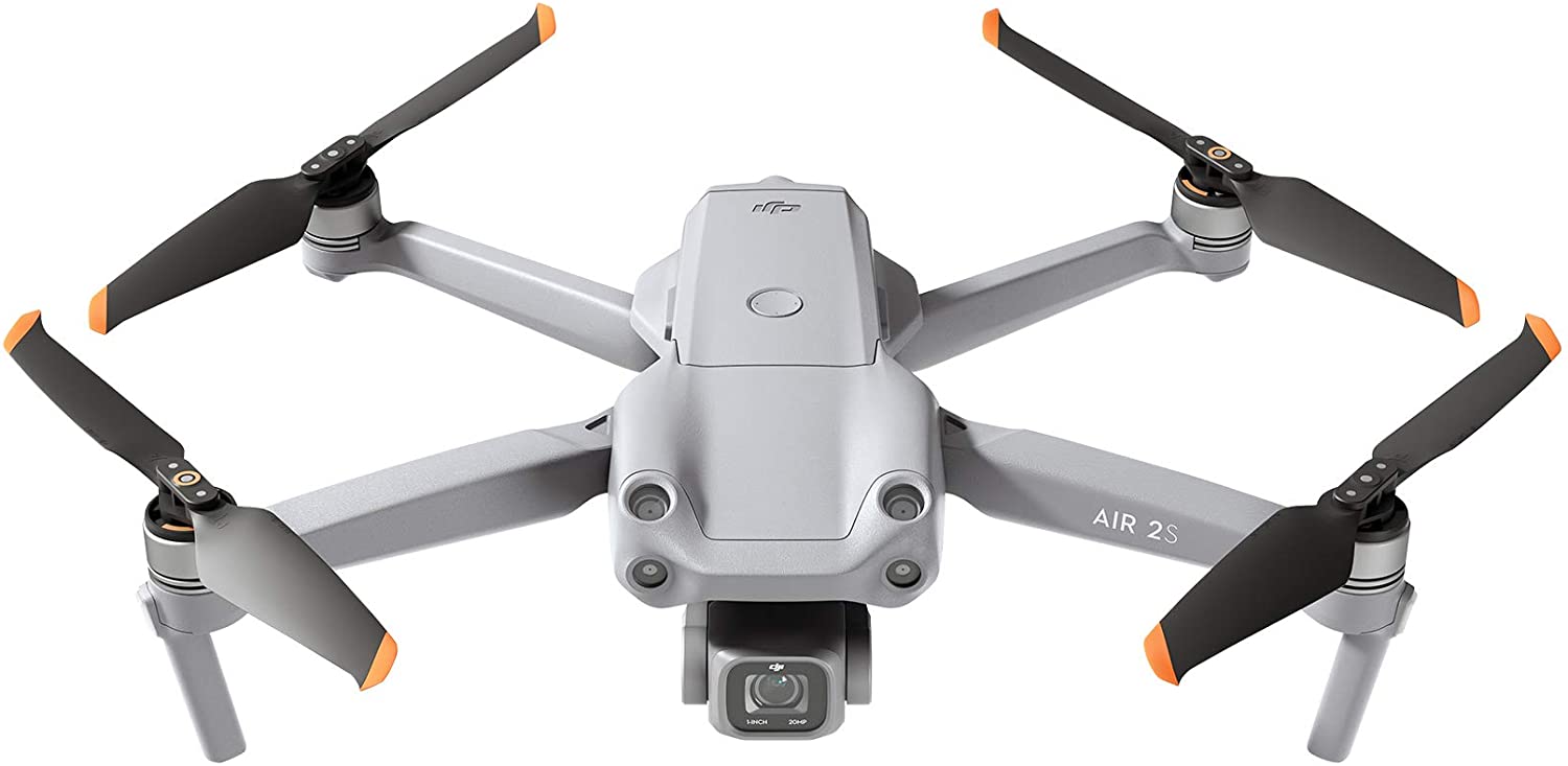 DJI Air 2S - Drone Quadcopter UAV com câmera de gimbal de 3 eixos, vídeo 5,4K, sensor CMOS de 1 polegada, 4 direções de detecção de obstáculos, tempo de voo de 31 minutos, transmissão de vídeo máxima de 7,5 milhas, MasterShots, cinza