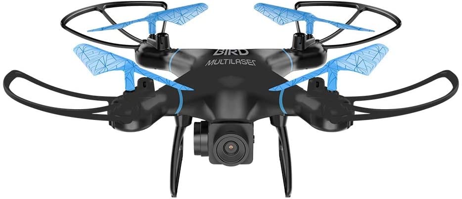 Drone Bird Alcance de 80 Metros, Multilaser, ES255, Preto Azul