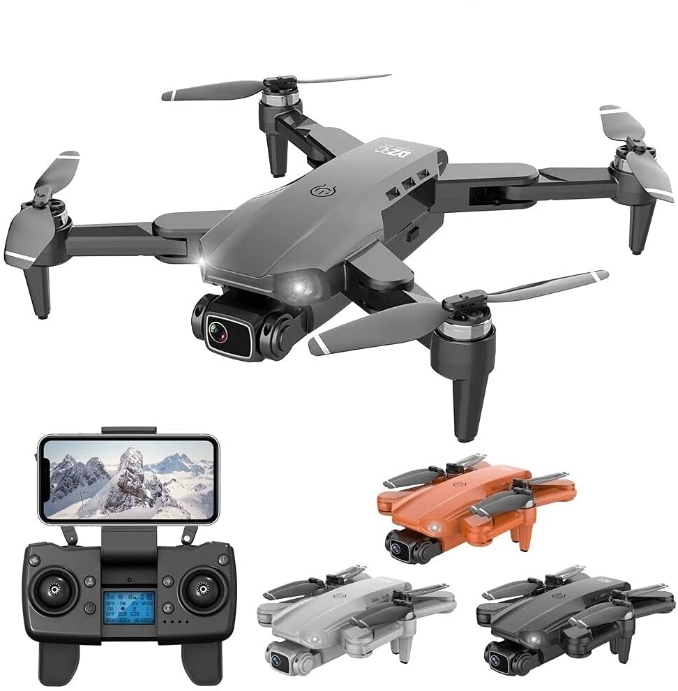 Mini Drone L900 Pro com Câmera 4k Full HD Duas Cameras Com GPS 5G WIFI FPV Transmissão em Tempo Real Motores Brushless Alcance remoto 1,2km Drone Profissional Com Case (Preto)
