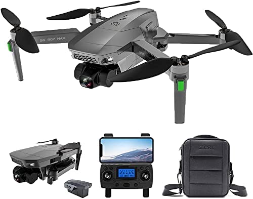 Qmint Beast SG907 MAX 4K Câmera GPS Drone 5G WiFi com 3 eixos Gimbal ESC 25 Minutes Flight Profesional RC Quadcopter Drone (Bolsa Portátil (SG907MAX 4K-1Battery-Bag))